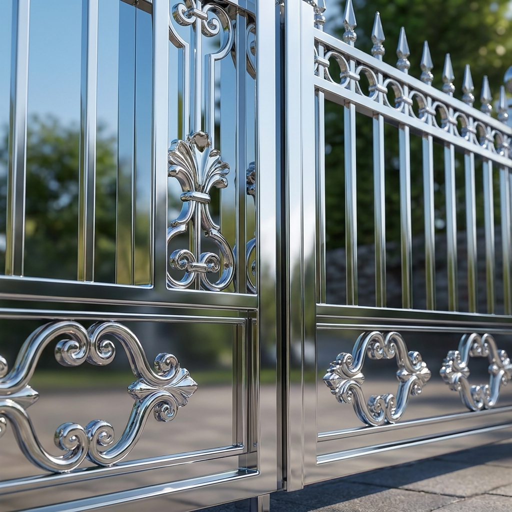 After — restored chrome gate with ShinePro